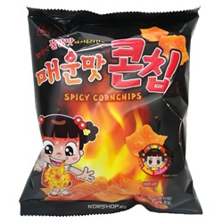 Кукурузные чипсы с острым вкусом Cosmos, Корея, 34 г