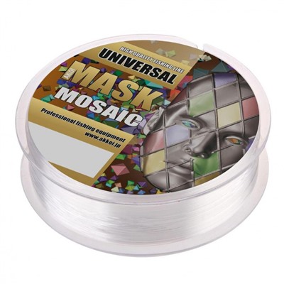 Леска Akkoi Mask Universal 0,125мм 100м прозрачная MUN100/0.125