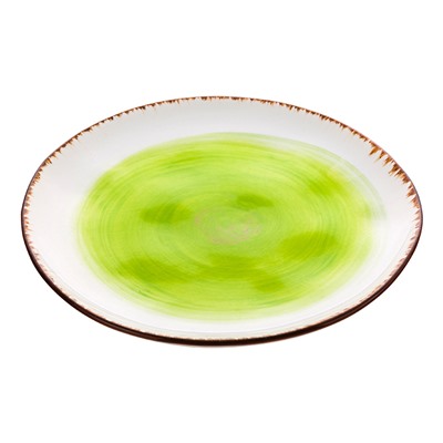 Тарелка для закуски 18,2*18,2*2 см "Кантри" зеленая
