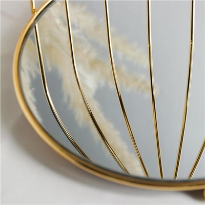 Подставка для десертов «Клетка», 26×26×28 см, цвет металла золотой