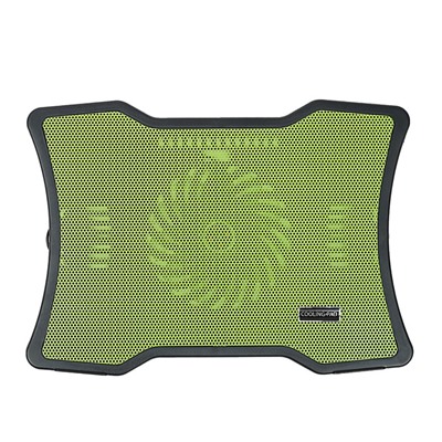 Охлаждающая подставка для ноутбука, 1 кулер, зеленая