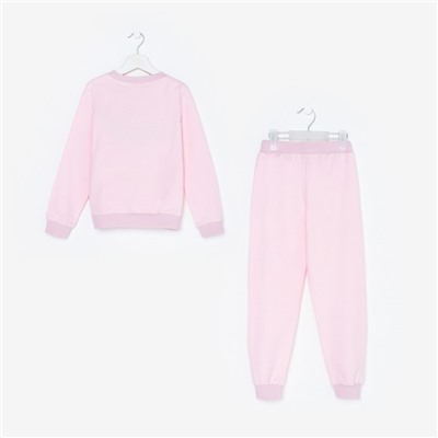Костюм для девочки PUMA (свитшот, брюки), цвет розовый, рост 98 см (3 года)
