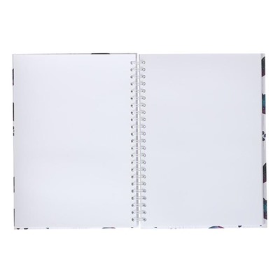 Блокнот-скетчбук А5+, 60 листов на гребне «Космические Коты», твёрдая обложка, матовая ламинация, блок офсет 100 г/м2