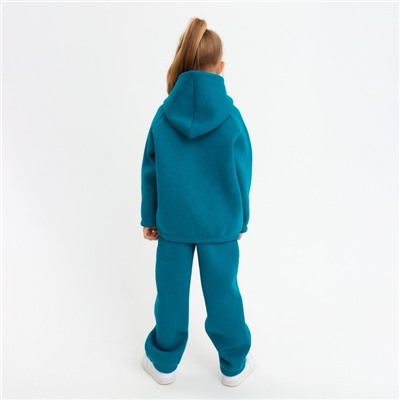 Костюм детский (худи, брюки) MINAKU: Basic Line KIDS, цвет изумруд, рост 104 см