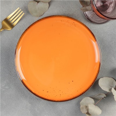 Тарелка обеденная Magistro «Церера», d=20 см, цвет оранжевый