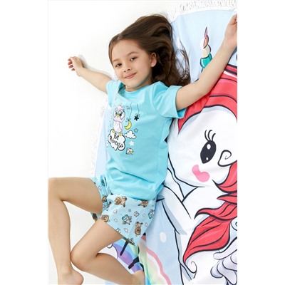 Детская пижама с шортами Кристаллики