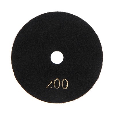 Алмазный гибкий шлифовальный круг ТУНДРА "Черепашка", для мокрой шлифовки, 100 мм, № 200