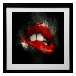 Картина "Женские губы" 50х50(54х54) см