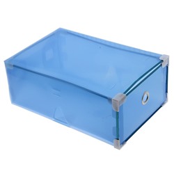 Короб для хранения выдвижной «Моно», 22×34×13 см, цвет синий