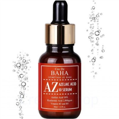 CosDeBAHA Противовоспалительная сыворотка с 10% азелаиновой кислотой Azelaic Acid 10% Serum,30мл