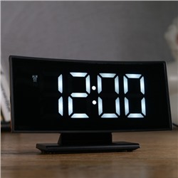 Часы-будильник электронные с календарем и термометром, 17х9х4 см, от USB, 3 AAA