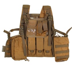 Жилет разгрузочный KINGRIN Tactical vest with accessory (Tan) VE-17-T