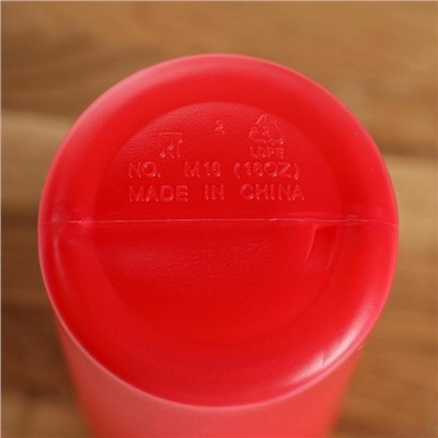 Ёмкость для соуса, 480 мл, 6,5×19,5 см, цвет красный