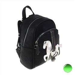 Стильный рюкзачок Horsy из эко-кожи черного цвета.