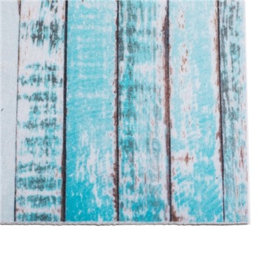 Коврик для дома 38х58 см "Цветное дерево", голубой