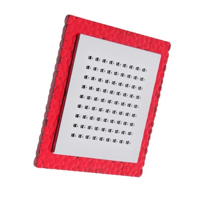 Лейка стационарная, квадратная Z0151, 15 х15 см, 1 режим, пластик, цвет красный/хром