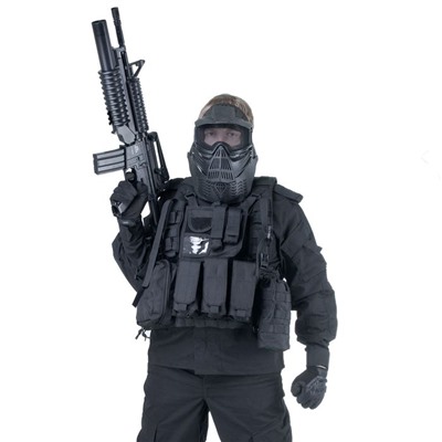 Жилет разгрузочный KINGRIN Tactical vest with accessory (Black) VE-17-BK