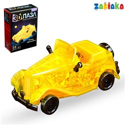 Пазл 3D кристаллический «Ретро-автомобиль», 54 детали, МИКС