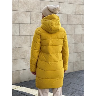 Женская куртка 2219 светло-горчичная