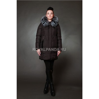 Куртка женская зимняя 17100 черный натуральный мех