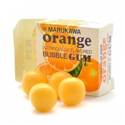 Жевательная резинка MARUKAWA, апельсин (шары) Блоками (Япония)  арт. 818658