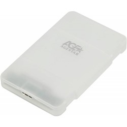 Внешний корпус для HDD/SSD AgeStar 3UBCP3 SATA пластик белый 2.5"