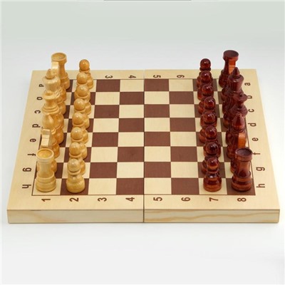 Шахматы гроссмейстерские, пешка 5.6 см, d=3.4 см, король 11.3 см, d=4 см, доска 43 х 43 см
