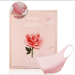 JMsolution Лифтинг-маска для V зоны с розой Glow Luminous Flower Lift-up V Mask Rose(25