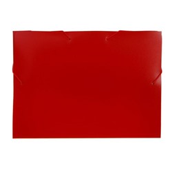 Папка-короб архивная на резинке, корешок 40 мм, пластик 0.7 мм, Calligrata красная