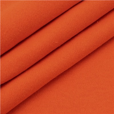 Ткань на отрез интерлок цвет оранжевый