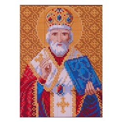 Алмазная мозаика "Святой Николай Чудотворец", 34 цвета