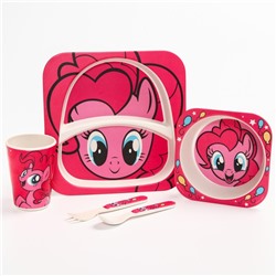 Набор детской бамбуковой посуды, 5 предметов "Пинки Пай", My Little Pony