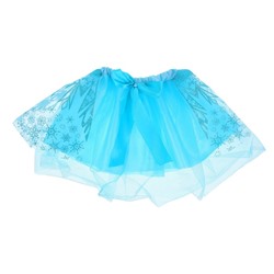 Карнавальная юбка «Снежинка», двухслойная, цвет синий