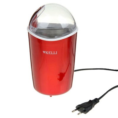 Кофемолка электрическая KELLI KL-5059, 250 Вт, 70 г, красная