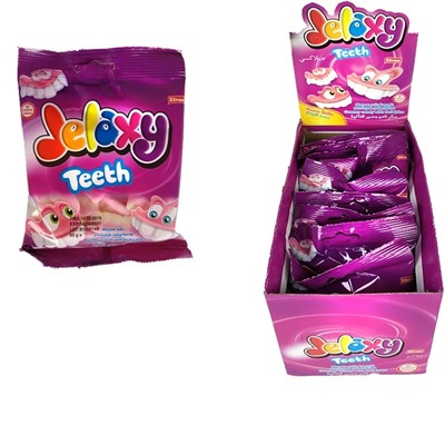 Jelaxy Teeth (Зубы) Жевательный мармелад с фруктовым соком, 80гр