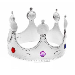 Корона «Для короля», серебристая