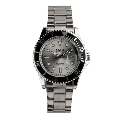 Подарочный набор 2 в 1 "Этелберт": наручные часы и браслет, d=4 см