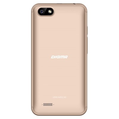 Смартфон Digma LINX A453 Gold, 8Gb 2sim, 4.5" TN, 854х480, 5Mp, цвет золото