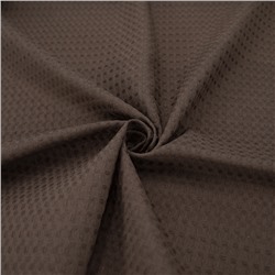 Ткань на отрез вафельное полотно гладкокрашенное 150 см 240 гр/м2 7х7 мм цвет шоколад 095