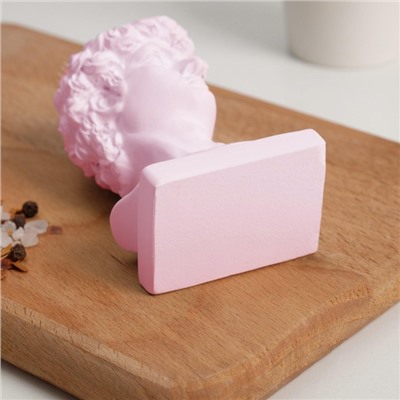 Подставка для зубочисток «Давид», розовая, 5х5х9 см