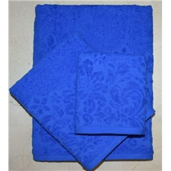 Набор махровых полотенец "Гармония"-синий 3 шт (40*70 см, 50*90 см,70*130 см) в индив. упак. хлопок 100%