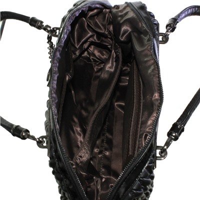 Стильная женская сумочка Tinel_Berrol из эко-кожи черного цвета.