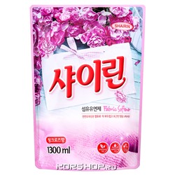 Концентрированный кондиционер для белья Розовые цветы Shairin м/у, Корея, 1,3 л
