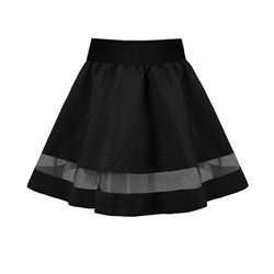 Чёрная школьная юбка для девочки 82661-ДШ20