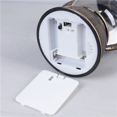 Светодиодная фигура «Фонарь с домиком» 13 × 19 × 11 см, пластик, батарейки ААх3 (не в комплекте), USB, свечение тёплое белое