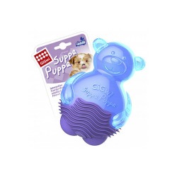 Игрушка GIGWI Мишка с пищалкой, синий, 9см. 75424АГ