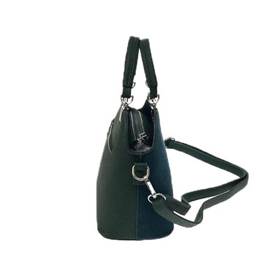 Миниатюрная сумочка Valentiggo с ремнем через плечо из искусственной замши и эко-кожи цвета морской волны.