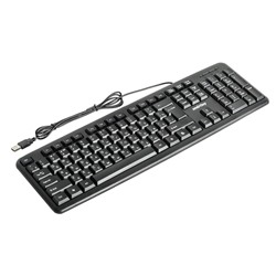 Клавиатура Smartbuy ONE 112, проводная, мембранная, 104 клавиши, USB, черная