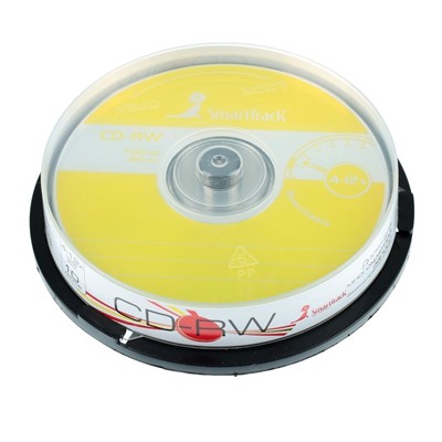 Диск CD-RW SmartTrack, 4-12x, 700 Мб, Cake Box, 10 шт