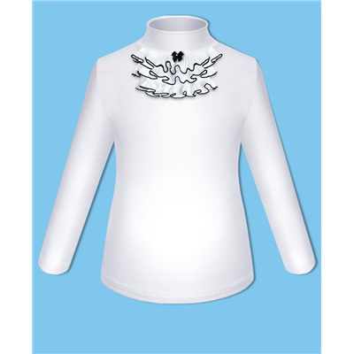 Белая школьная водолазка (блузка)  для девочки 78811-ДШ18